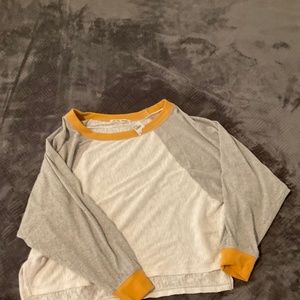 Size medium yellow and white top